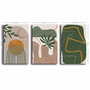 Wallity Conjunto de 3 Lienzos Decorativos Multicolor 45x70 cm